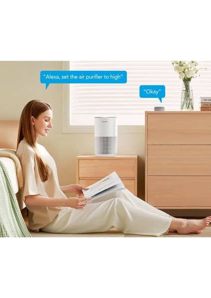 Mini Yatak Odası Hava Temizleyici,alexa Uygulama Kontrolü ile Hepa Filtreli fırsatları