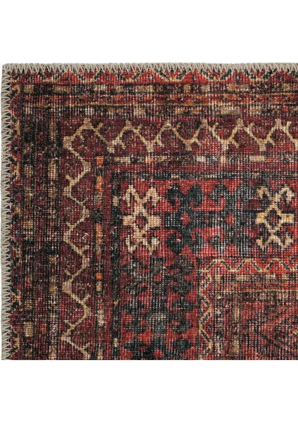 Private Bordo Eskitme Vintage Halı Etnik Desen Dokuma Şönil Halı Yıkanabilir Salon Halısı fırsatları