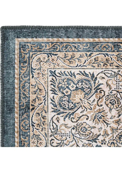 Private Krem Etnik Dokuma Şönil Halı Yıkanabilir Eskitme Vintage Göbekli Salon Halısı fırsatları