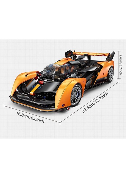 Gt 2.4g Uzaktan Kumandalı Spor Araba Yapı Seti, 1:14 Ölçekli Koleksiyonluk Model