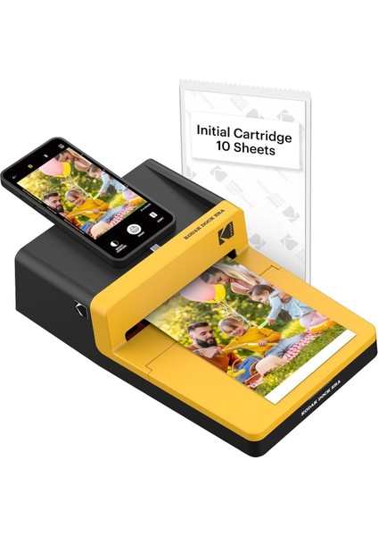 Dock Era 4pass Mobil Fotoğraf Yazıcı 10X15 cm Bluetooth Bağlantılı, 10 Adet Fotoğraf, Retro Tasarım