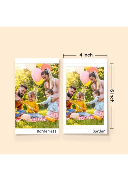 Dock Era 4pass Mobil Fotoğraf Yazıcı 10X15 cm Bluetooth Bağlantılı, 10 Adet Fotoğraf, Retro Tasarım indirimleri