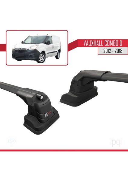 Vauxhall Combo D 2012-2018 Arası ile Uyumlu Ace-3 Ara Atkı Tavan Barı Siyah 2 Adet modelleri
