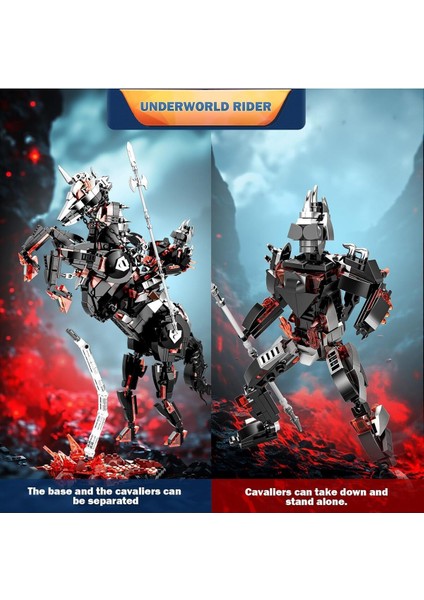 Dark Rider Mech 70172, 1178 Parça Mekanik Aksiyon Figürü modelleri