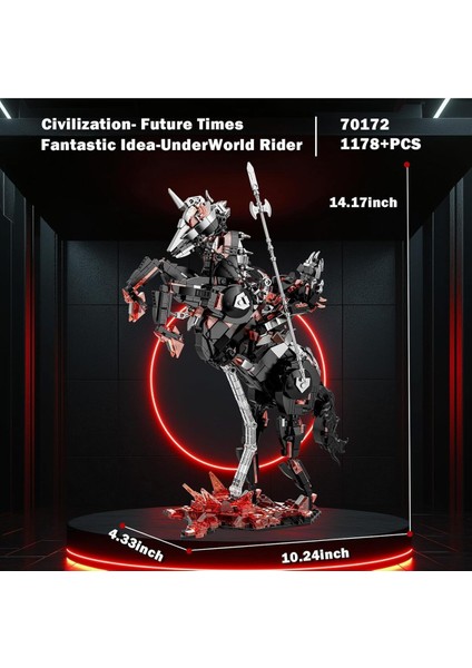 Dark Rider Mech 70172, 1178 Parça Mekanik Aksiyon Figürü indirimleri