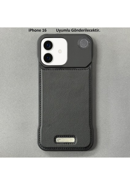 iPhone 16 Parfümlü Koku Hazneli Magsafe Uyumlu Deri Kılıf