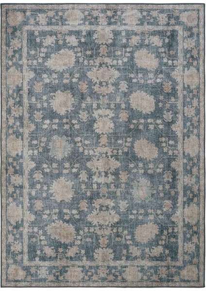 Private Yeşil Eskitme Vintage Halı Etnik Desen Otantik Şönil Halı Yıkanabilir Salon Halısı