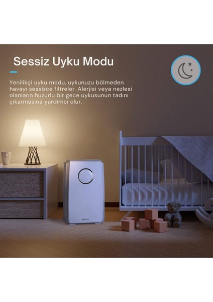 5'i 1 Arada Hava Temizleyici, True Hepa, Karbon Filtre