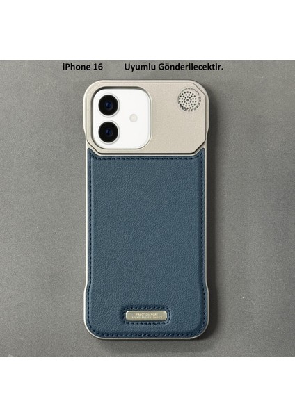 iPhone 16 Parfümlü Koku Hazneli Magsafe Uyumlu Deri Kılıf