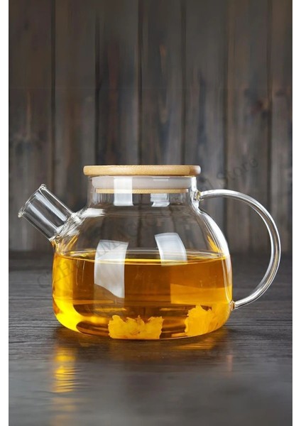 Cambu Bambu Zarafeti, Isıya Dayanıklı 900 ml Süzgeçli Cam Demlik Bitki Çayları ,borosilikat , Sürah fiyatları