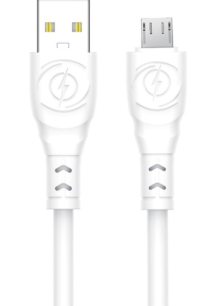 USB To Micro Silikon Hızlı Şarj ve Data Aktarım Kablosu 1 Metre 3.4 Amper MT2471