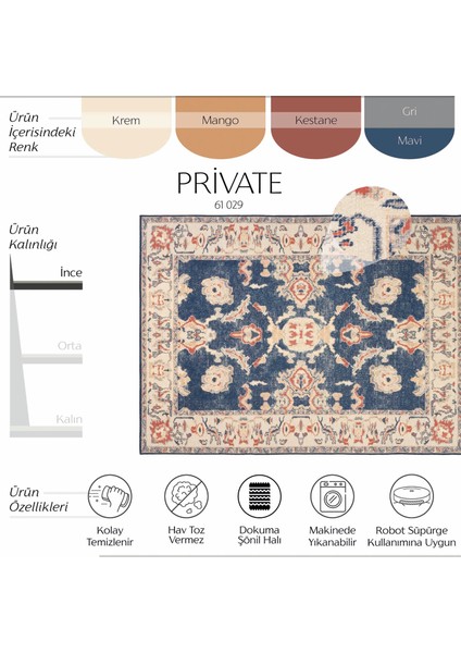 Private Krem Eskitme Vintage Halı Yolluk Etnik Desenli Şönil Halı Yıkanabilir Salon Halısı fiyatları