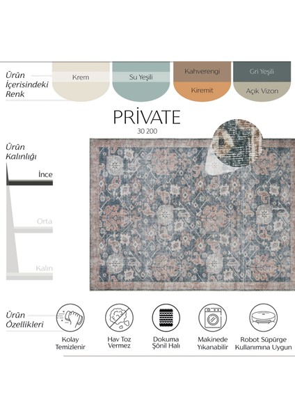 Private Renkli Eskitme Vintage Halı Etnik Otantik Şönil Halı Yıkanabilir Salon Halısı fiyatları