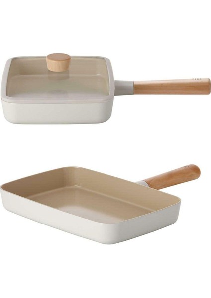 Fika Cam Kapaklı Dikdörtgen 29 cm Bej Tava indirimleri