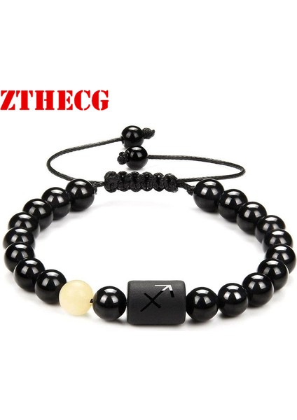 19CM Tarzı Boğa Burcu 2021 Yeni Trend Erkek Boncuk Bileklik On Ikizler Ayarlanabilir Takı Doğal Taş Obsidiyen Çift Bilezik Kadın (Yurt Dışından) fiyatları