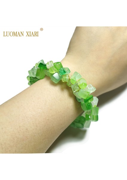 18.5cm Tarzı Aytaşı %100 Doğal Çakıl Taşı Bileklik Kırmızı Mercan Ametist Gül Kuvars Lapis Lazuli Akik Kapalı Bilezik cm Moda Hediye (Yurt Dışından) indirimleri