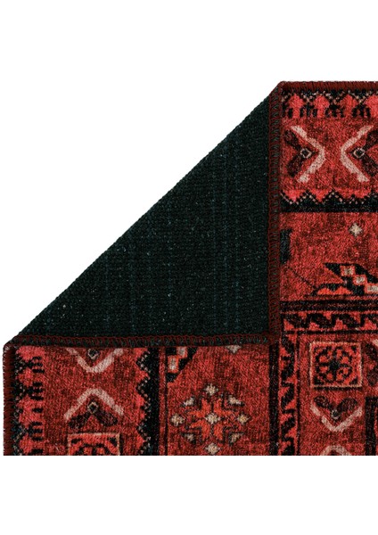 Private Bordo Eskitme Vintage Halı Etnik Desen Otantik Şönil Halı Yıkanabilir Salon Halısı indirimleri