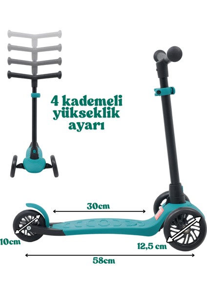 Twisty 3 Tekerli Scooter / 4 Kademeli Yükseklik fiyatları