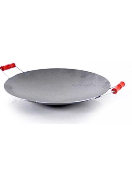 45 cm Ahşap Saplı Et - Gözleme - Kavurma Saç Tava