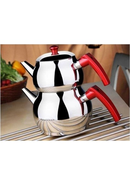 Paslanmaz Çelik Orta Boy Küre Süzgeçli, Güvenli ve Dayanıklı, 2,6 L Beyaz