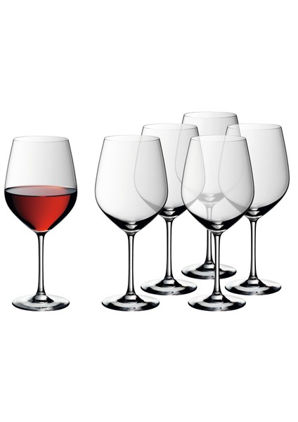 Burgundy 6'lı Şarap Kadehi