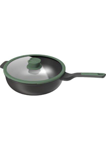 Leo 28 cm Wok Tava Yeşil