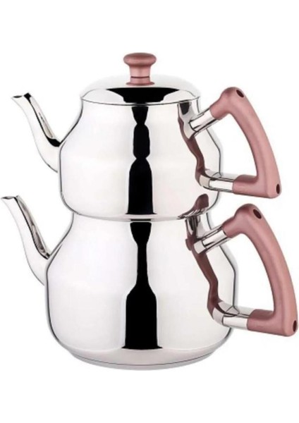 Paslanmaz Çelik Rosegold Çaydanlık 4,9 Lt, Şık ve Dayanıklı Tasarım