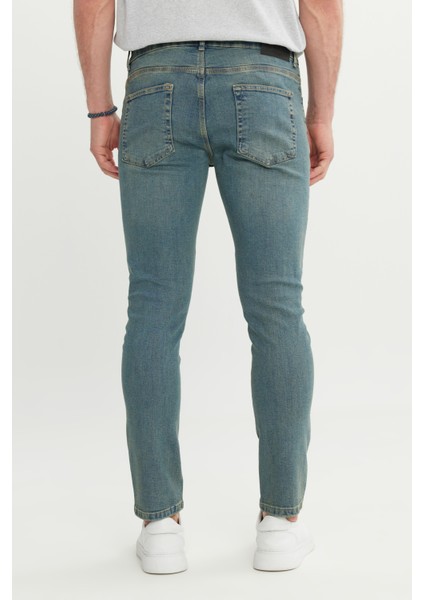 Pamuklu Ekstra Slim Fit Dar Kesim 5 Cep Esnek Kot Denim Jean Pantolon indirimleri