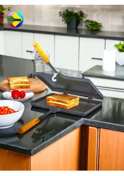 Döküm Iç&dış Granit Ocak Üstü Tost Tavası