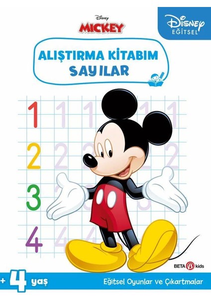 Eğitsel Çıkartmalı Mickey Alıştırma Kitabım
