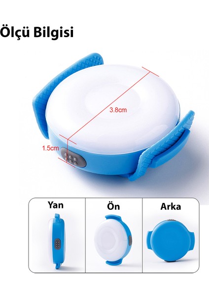 Suya Dayanıklı, Şarjlı Siyah LED Işık