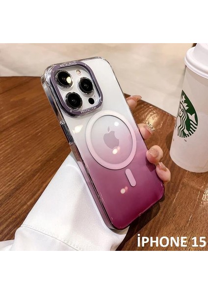 Iphone 15 Pixel Sert Magsafe Uyumlu Telefon Kılıfı