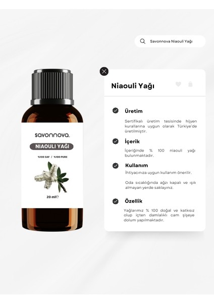 %100 Saf Niaouli Uçucu Yağı – 20 ml | Cilt Bakımı |Aromaterapi |Hassas Bölge Koku Giderici Saf 20 Ml|Nioli Yağı fiyatları