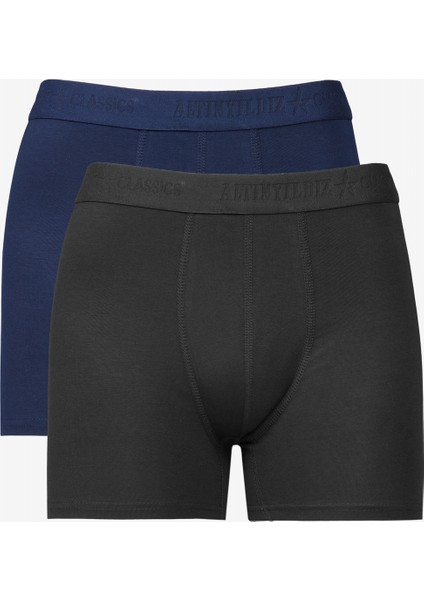 Pamuklu 2'li Paket Esnek Boxer