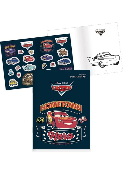 Cars Çıkartmalı Boyama Kitabı