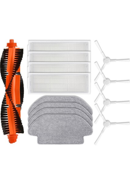 Xiaomi Robot Vakum S10 S12 B106GL Yedek Yedek Parçalar Ana Yan Fırça Hepa Filtre Paspas Bezi (Yurt Dışından)