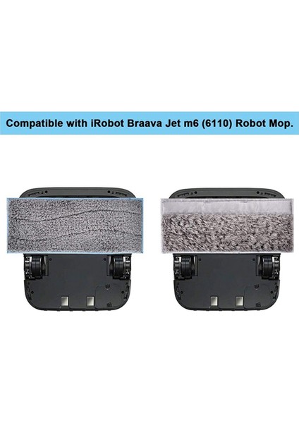 Irobot Için Paspas Robotu Braava Jet M6 Temizlik Bezi Islak Kuru Bez (Yurt Dışından)