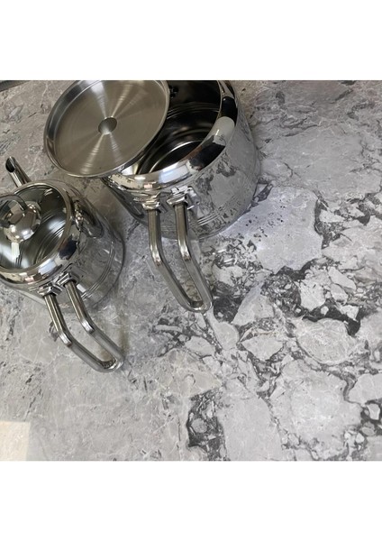 Yeşil paslanmaz çaydanlık silindiri, dayanıklı 2,9 L mutfak aksesuarı fiyatları