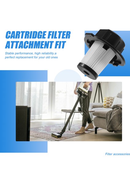 Karcher VC4I Elektrikli Süpürge Yedek Parçası Için Uygun 3 Adet Kartuş Filtre Aparatı (Yurt Dışından)