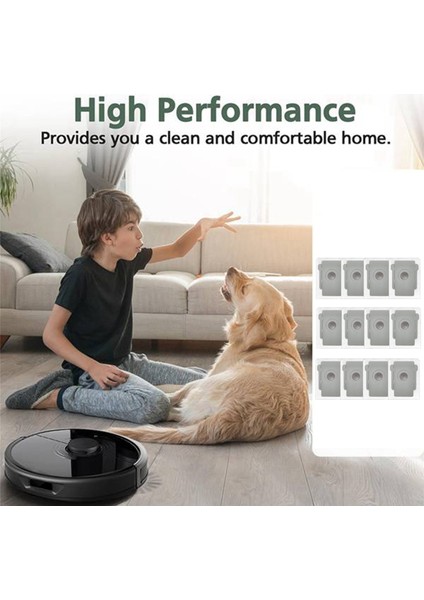 Irobot Roomba Combo J9+ ve Combo J7+/plus Süpürge Aksesuarları Için 12 Adet Toz Torbası Uzun Ömürlü ve Iyi Çalışmak Için Üretilmiştir (Yurt Dışından)