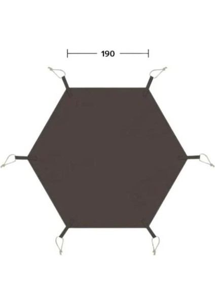 Hexagon Ranch Piramit Çadır Matı [ Altıgen ]