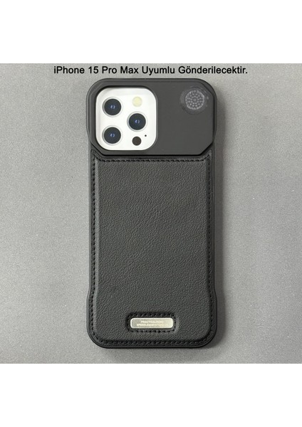 iPhone 15 Pro Max Parfümlü Koku Hazneli Magsafe Uyumlu Deri Kılıf