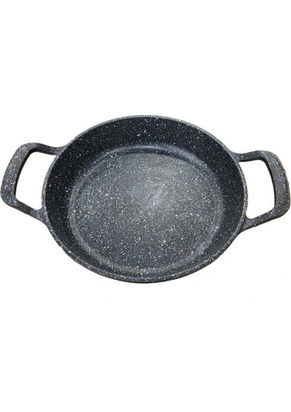 22 cm Granit Döküm Sahan Tava Yanmaz Yapışmaz Iç Düzey