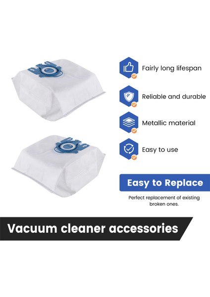 Miele Tip Gn Elektrikli Süpürge Için 10 Adet Yedek Toz Torbası ve 4 Paket Filtre S2 S5 S8 C1 C3 Elektrikli Süpürge Aksesuarları (Yurt Dışından)