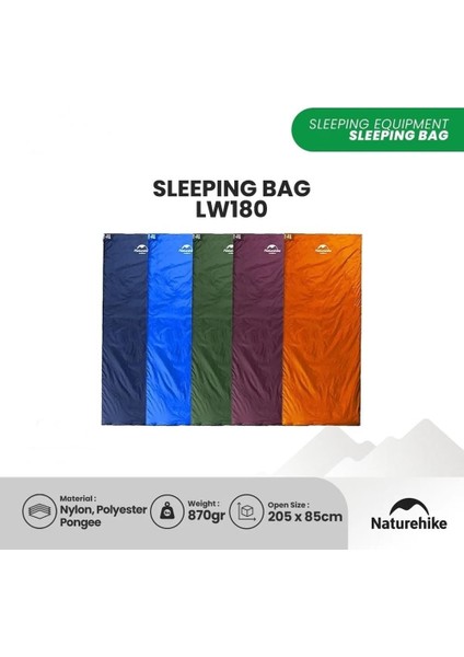 LW180 Mini Uyku Tulumu Green - Left - M fiyatları