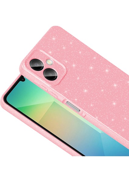 Galaxy A06 Kılıf Kamera Korumalı Simli Lüks Zore Koton Kapak