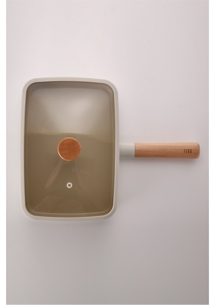 Fika Dikdörtgen Tava 29CM Cam Kapaklı, Bej fırsatları