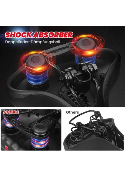 Bisiklet Koltuk Sele Airzone Hava Kanallı Reflektörlü Elastomer Yaylı Soft Doku Selesi fırsatları