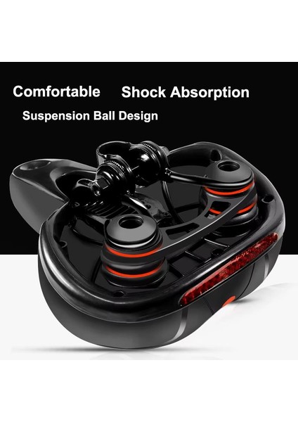 Bisiklet Koltuk Sele Airzone Hava Kanallı Reflektörlü Elastomer Yaylı Soft Doku Selesi indirimleri