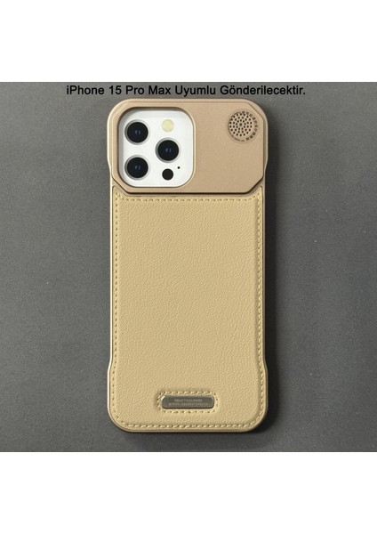 iPhone 15 Pro Max Parfümlü Koku Hazneli Magsafe Uyumlu Deri Kılıf